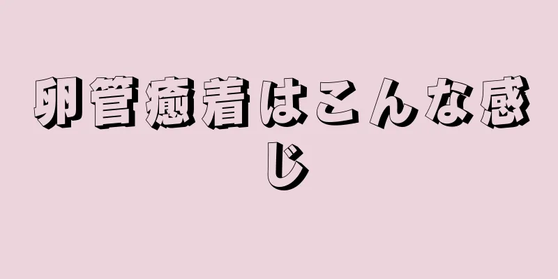 卵管癒着はこんな感じ