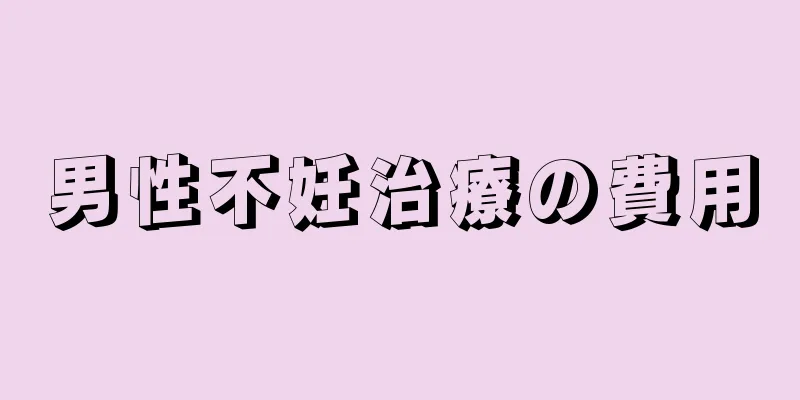 男性不妊治療の費用
