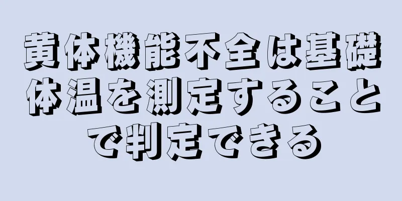 黄体機能不全は基礎体温を測定することで判定できる
