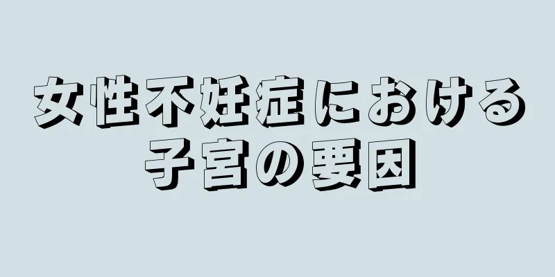 女性不妊症における子宮の要因