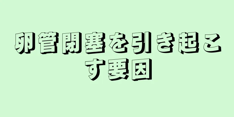 卵管閉塞を引き起こす要因