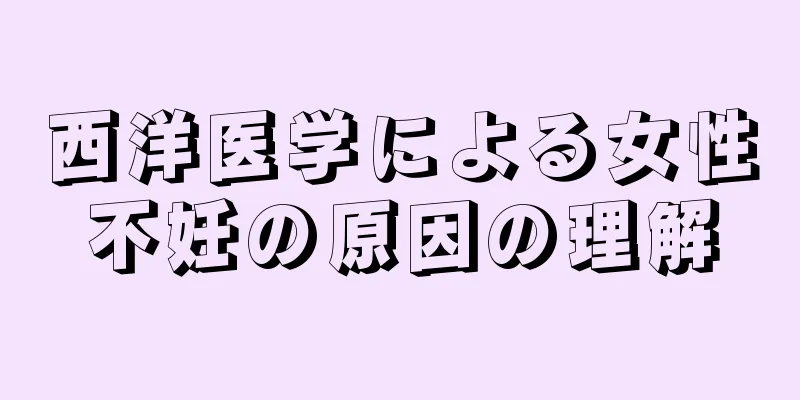 西洋医学による女性不妊の原因の理解