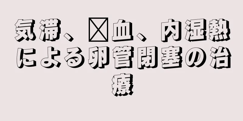 気滞、瘀血、内湿熱による卵管閉塞の治療