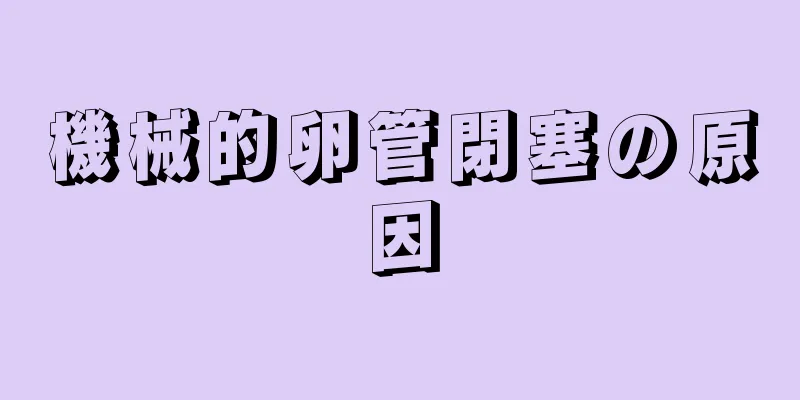 機械的卵管閉塞の原因