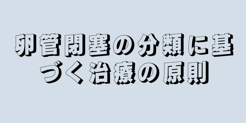 卵管閉塞の分類に基づく治療の原則