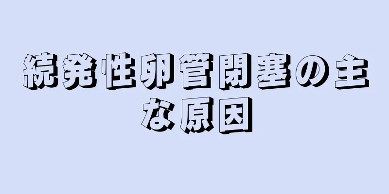 続発性卵管閉塞の主な原因