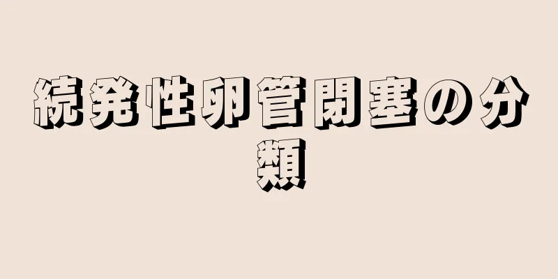 続発性卵管閉塞の分類