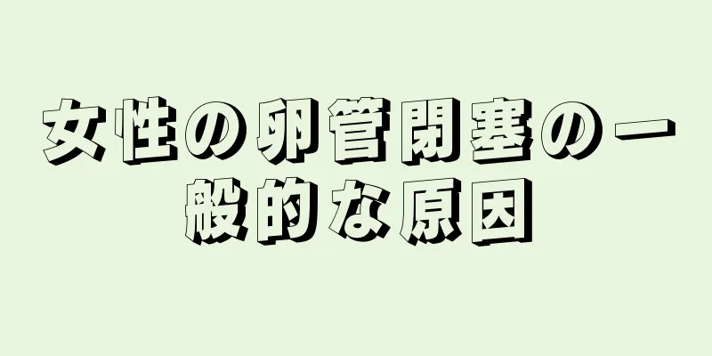 女性の卵管閉塞の一般的な原因
