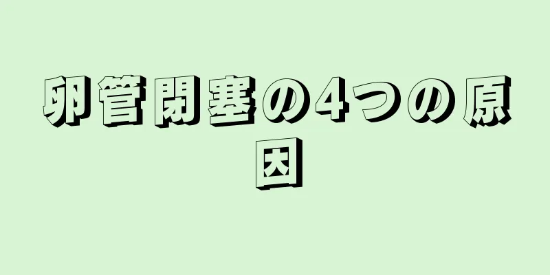 卵管閉塞の4つの原因