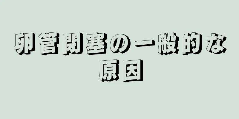 卵管閉塞の一般的な原因