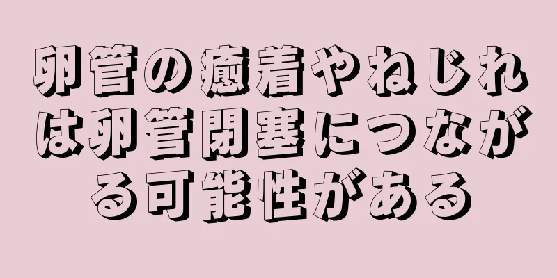 卵管の癒着やねじれは卵管閉塞につながる可能性がある