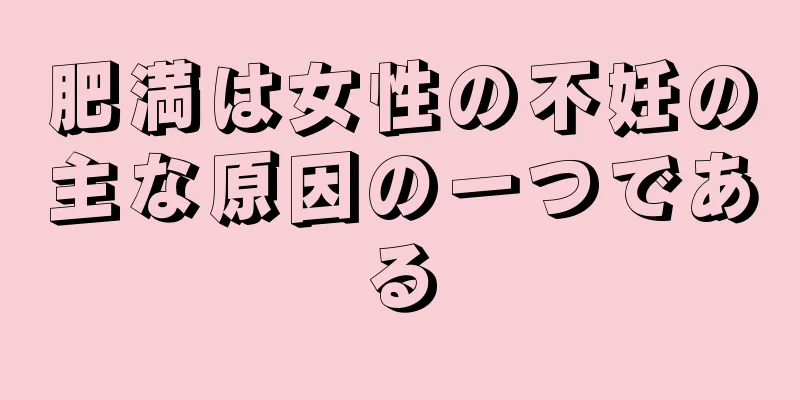 肥満は女性の不妊の主な原因の一つである