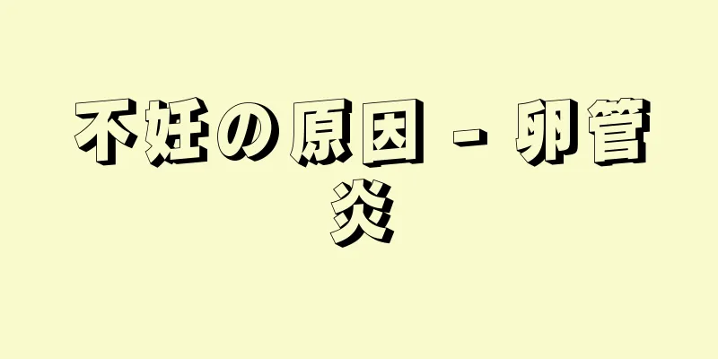 不妊の原因 - 卵管炎