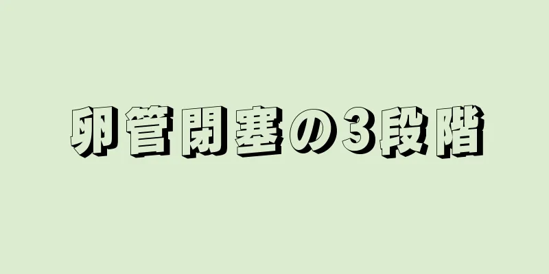 卵管閉塞の3段階