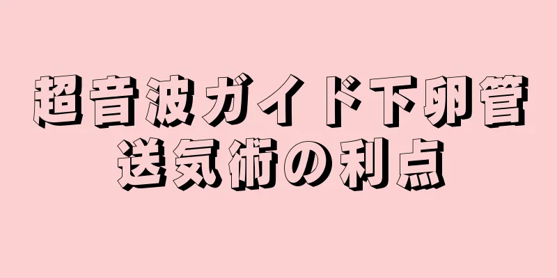 超音波ガイド下卵管送気術の利点
