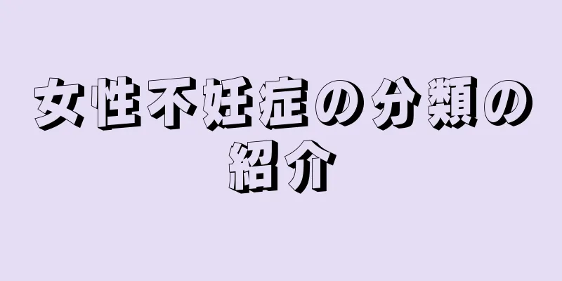 女性不妊症の分類の紹介