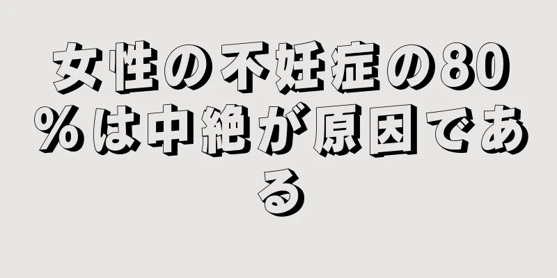 女性の不妊症の80％は中絶が原因である