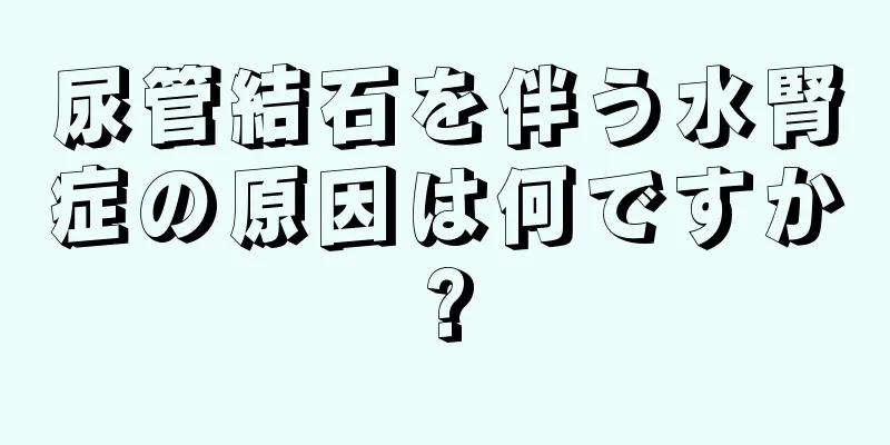 尿管結石を伴う水腎症の原因は何ですか?
