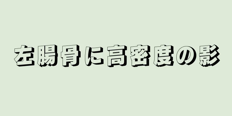左腸骨に高密度の影