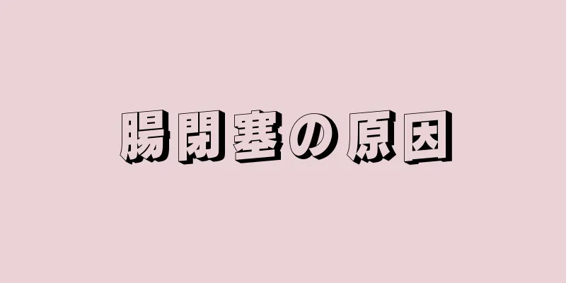 腸閉塞の原因