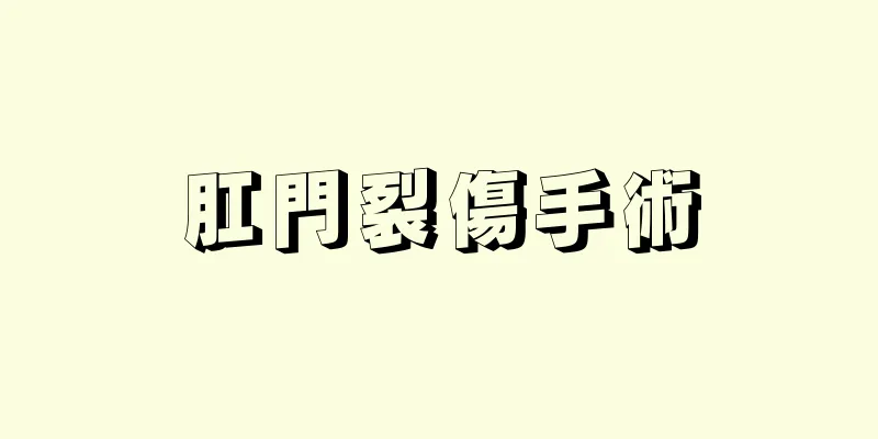 肛門裂傷手術