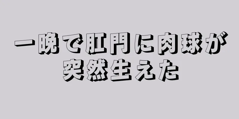 一晩で肛門に肉球が突然生えた