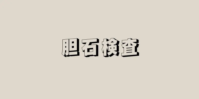 胆石検査