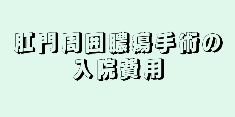 肛門周囲膿瘍手術の入院費用