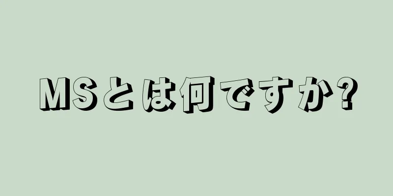 MSとは何ですか?