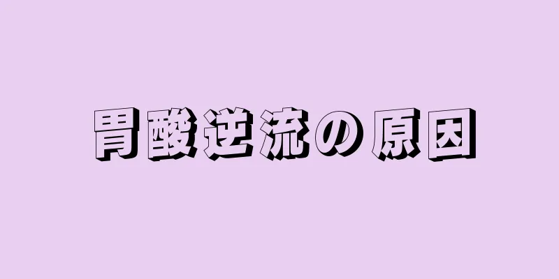 胃酸逆流の原因
