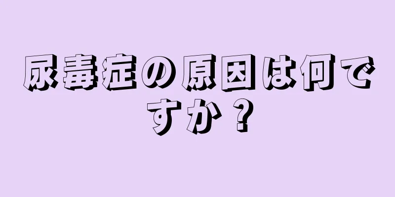 尿毒症の原因は何ですか？