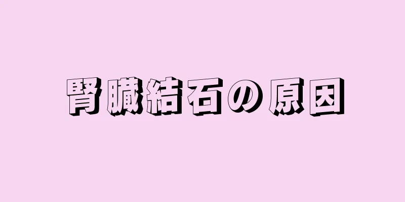 腎臓結石の原因