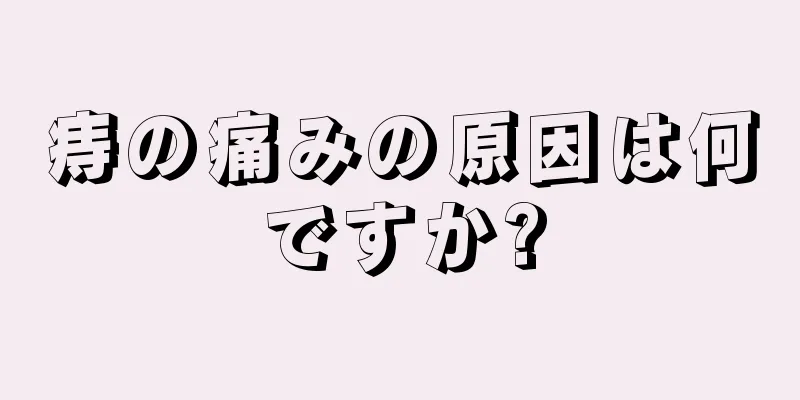 痔の痛みの原因は何ですか?