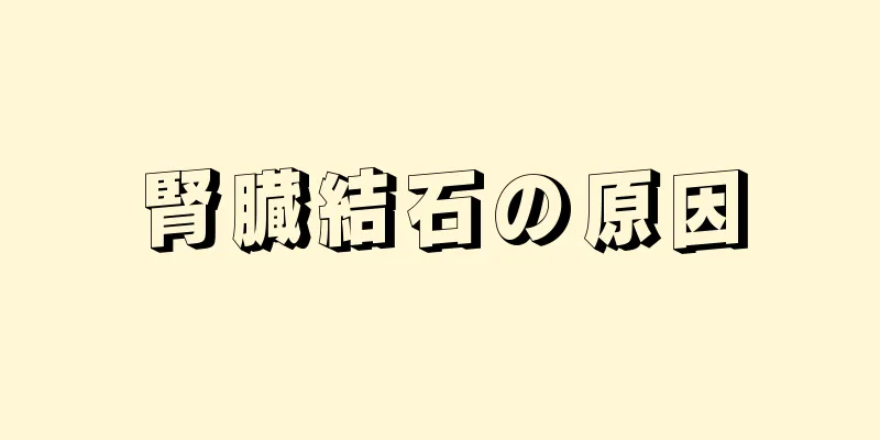腎臓結石の原因