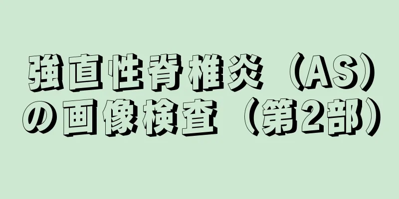 強直性脊椎炎（AS）の画像検査（第2部）