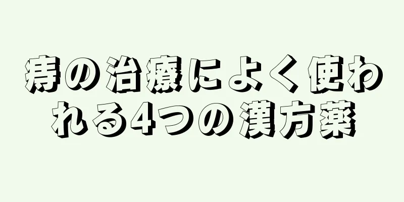 痔の治療によく使われる4つの漢方薬