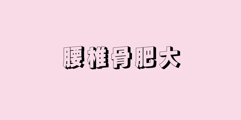 腰椎骨肥大