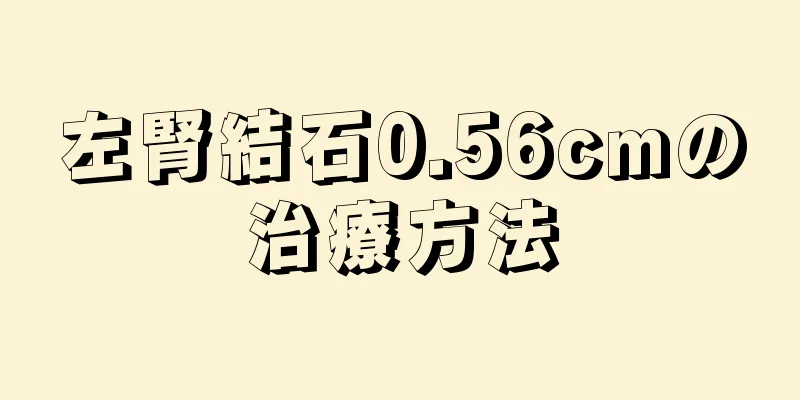 左腎結石0.56cmの治療方法