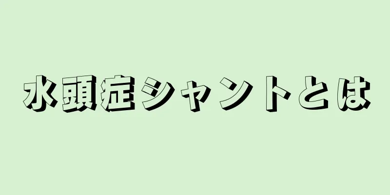 水頭症シャントとは