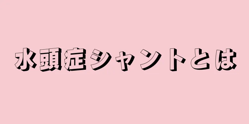 水頭症シャントとは
