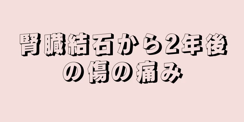 腎臓結石から2年後の傷の痛み