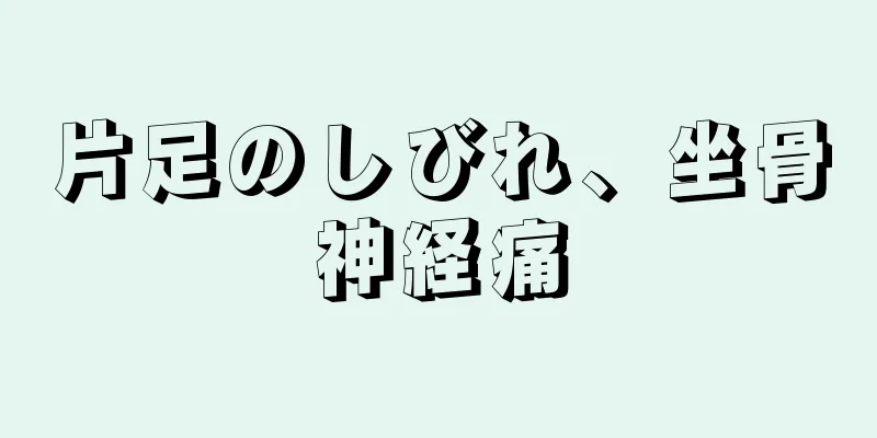 片足のしびれ、坐骨神経痛