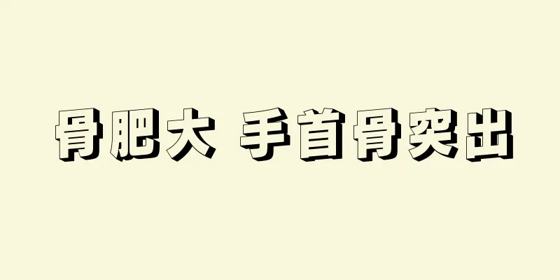 骨肥大 手首骨突出