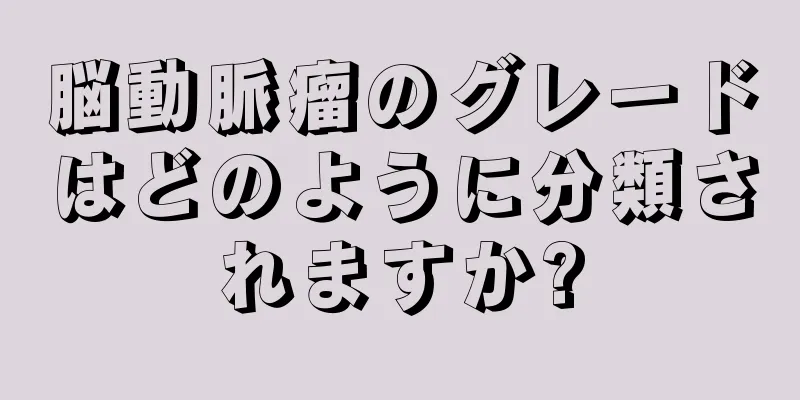 脳動脈瘤のグレードはどのように分類されますか?