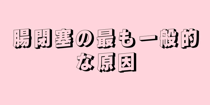 腸閉塞の最も一般的な原因