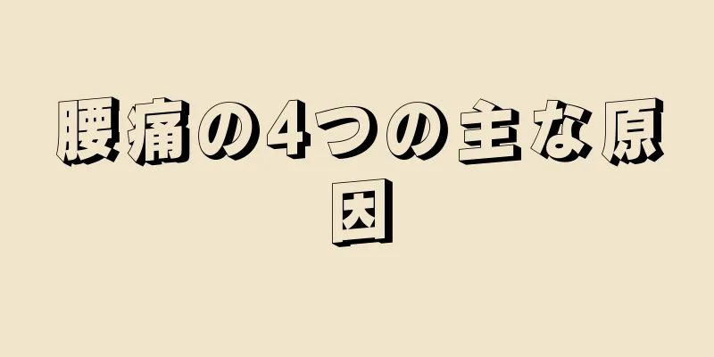 腰痛の4つの主な原因