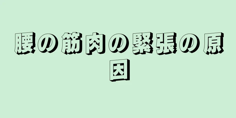 腰の筋肉の緊張の原因