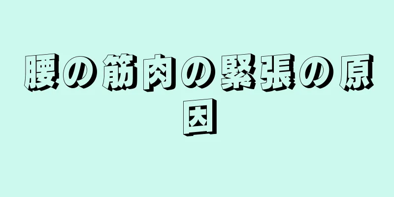 腰の筋肉の緊張の原因
