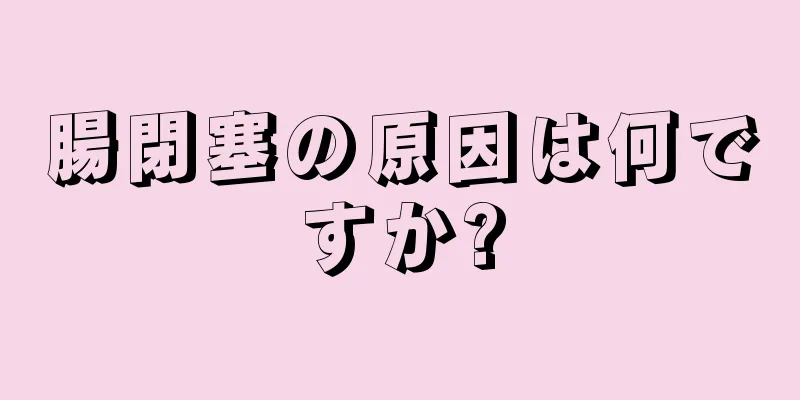 腸閉塞の原因は何ですか?