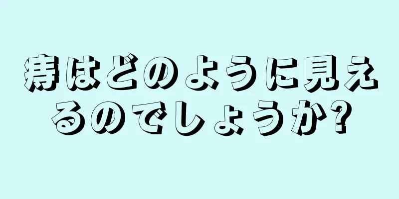 痔はどのように見えるのでしょうか?